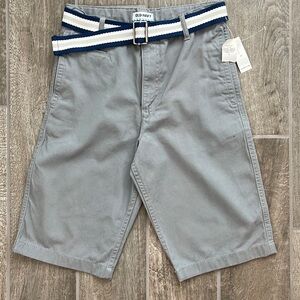 BNWT Boy khaki Chino Old Navy gray short size 16